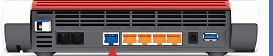 Router back: WAN / LAN 1